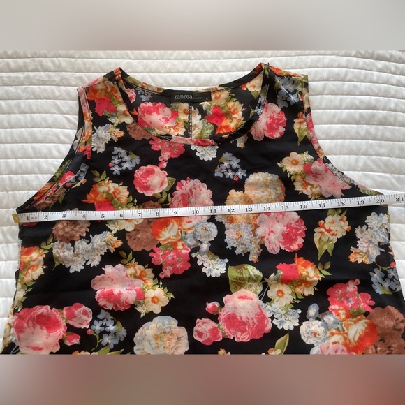 Zanzea Black and Pink Non-Fitted Tank Top - Picture 7 of 8